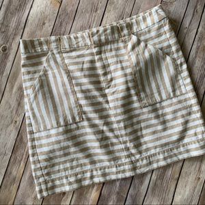 Loft striped skirt